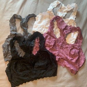FELINA - Set of 4 Bralettes - M